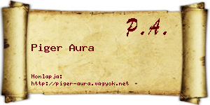 Piger Aura névjegykártya